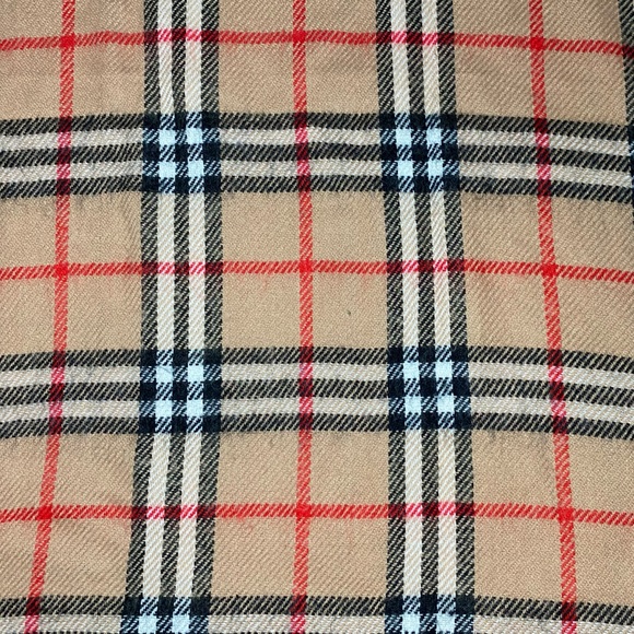 Beige plaid Nova Check Scarf - Picture 3 of 4